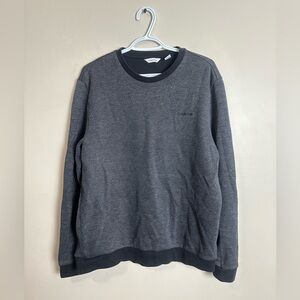 Calvin Klein Size L  Men's Charcoal Crewneck Sweater